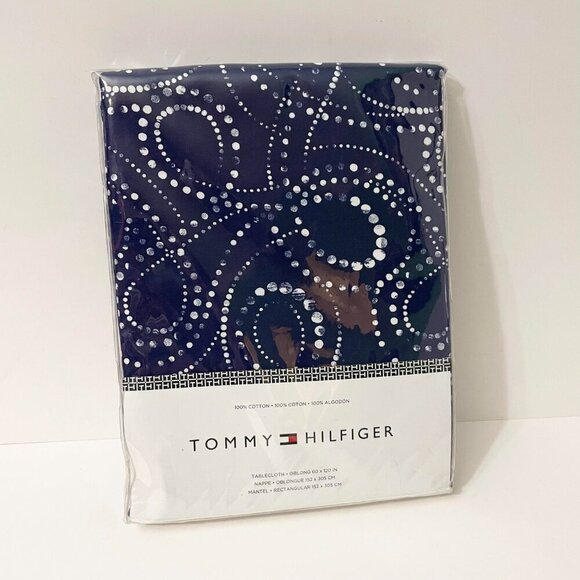 Tommy Hilfiger Cotton Tablecloth Oblong 60" x 120" - Picture 15 of 15